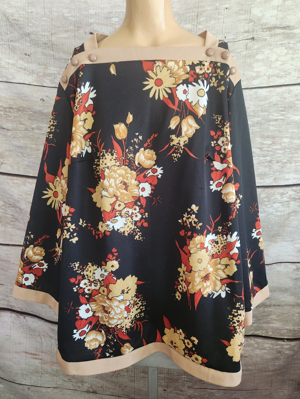 Vintage Handmade Polyester Blouse